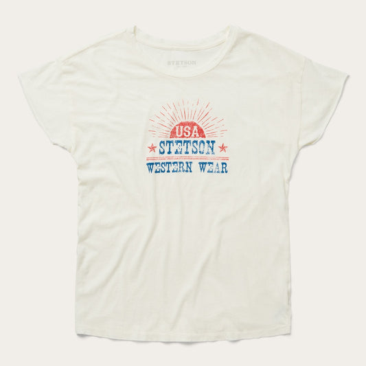 Sunrise Graphic Tee | Stetson White
