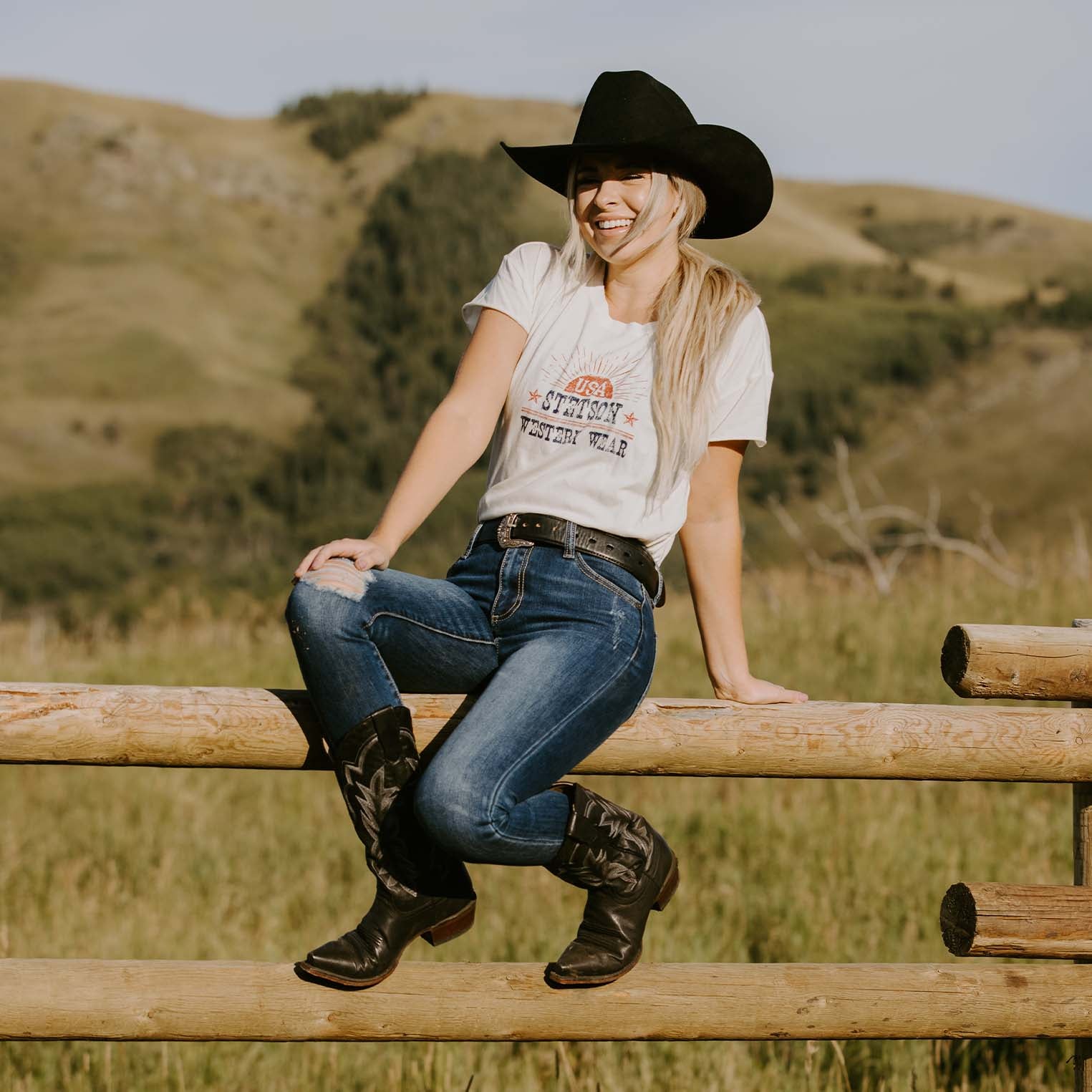 Sunrise Graphic Tee | Stetson White