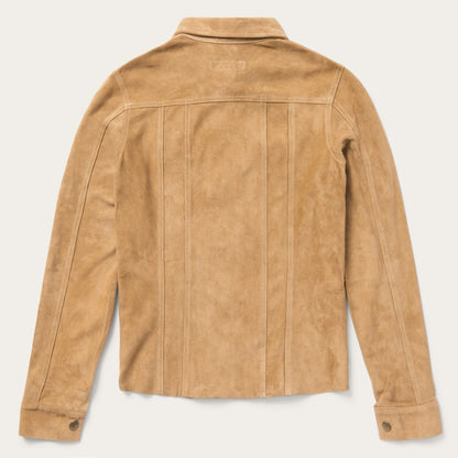 Suede Denim Shirt Jacket | Stetson Brown