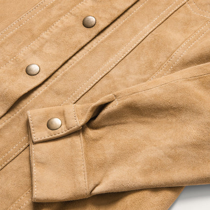 Suede Denim Shirt Jacket | Stetson Brown