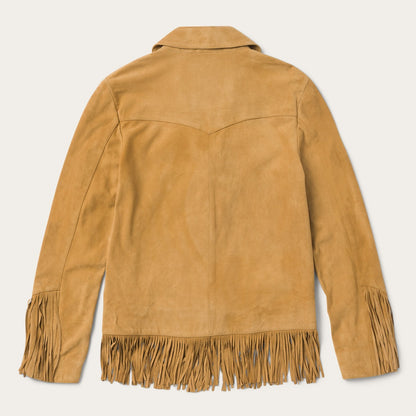 Fringe Suede Jacket | Stetson Tan