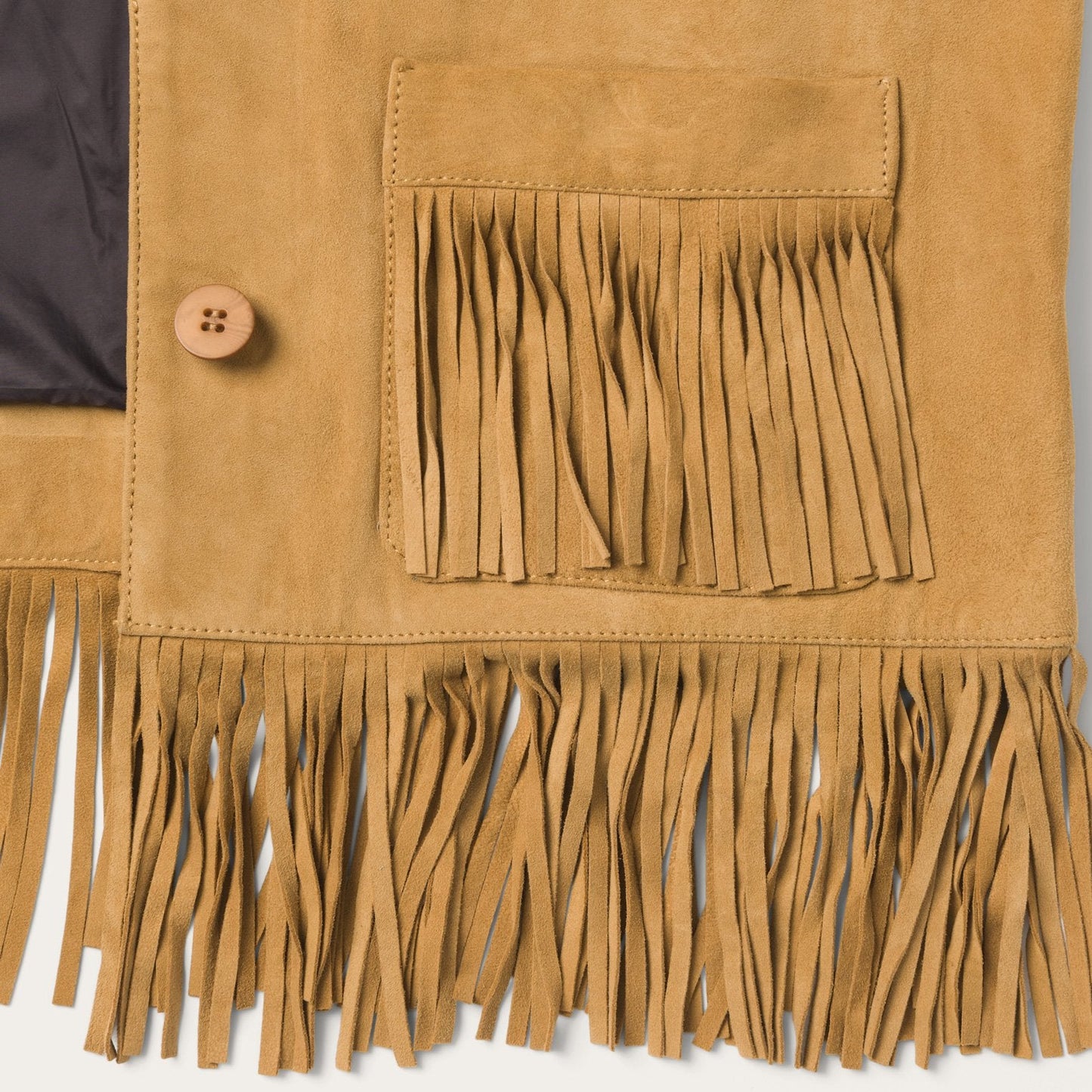 Fringe Suede Jacket | Stetson Tan