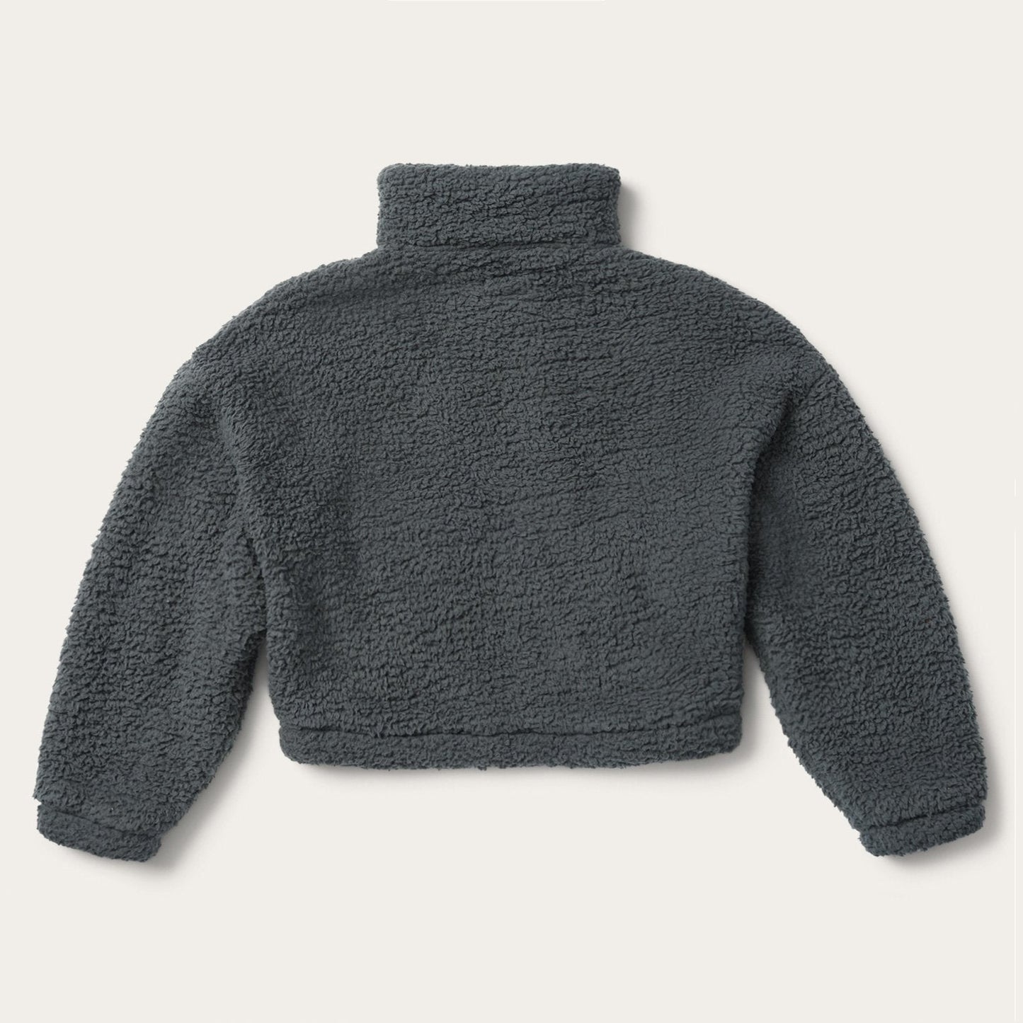 Fuzzy Teddy Bear Fleece Jacket | Stetson Grey