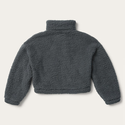Fuzzy Teddy Bear Fleece Jacket | Stetson Grey