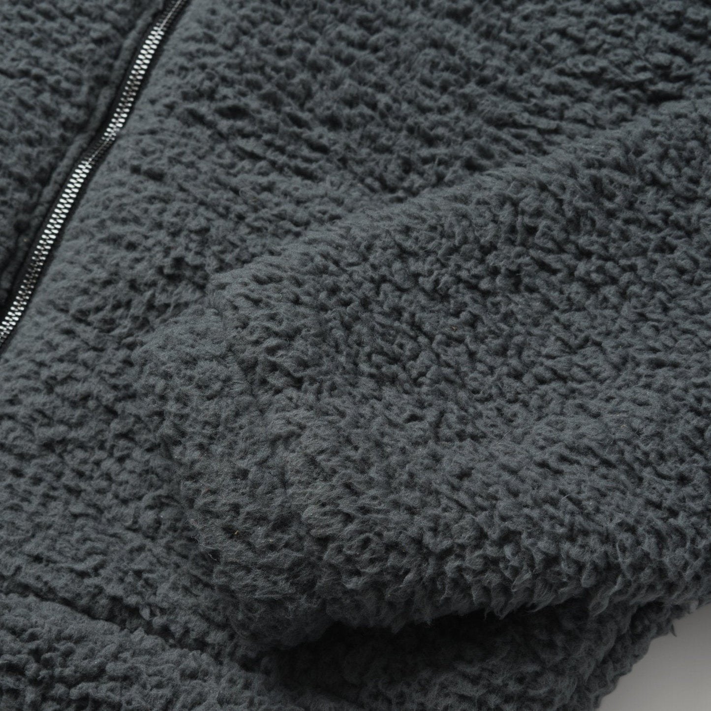 Fuzzy Teddy Bear Fleece Jacket | Stetson Grey