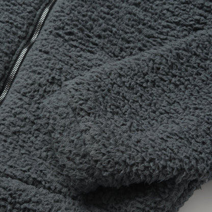 Fuzzy Teddy Bear Fleece Jacket | Stetson Grey