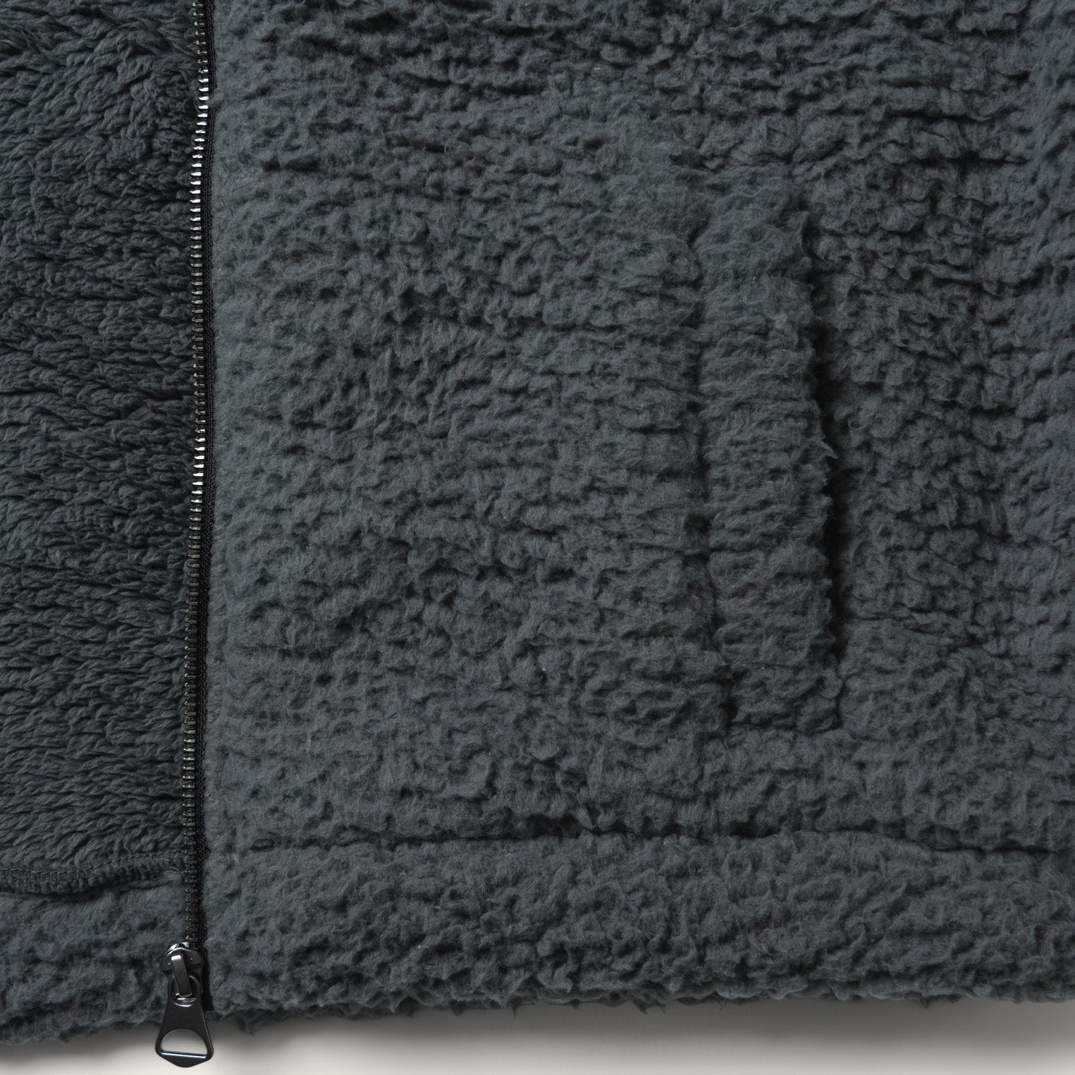 Fuzzy Teddy Bear Fleece Jacket | Stetson Grey