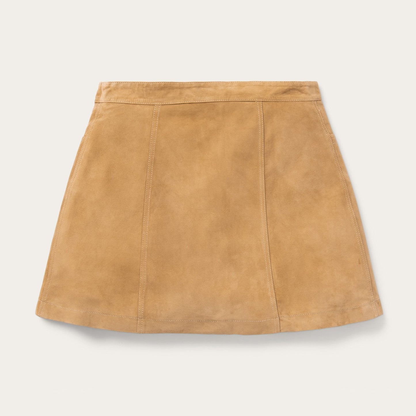 Lamb Suede Gored Skirt | Stetson Brown