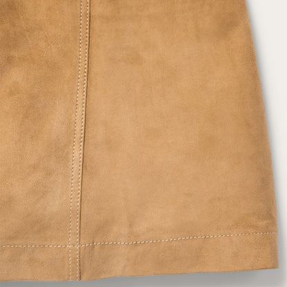 Lamb Suede Gored Skirt | Stetson Brown