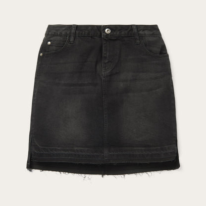Black Denim 5-Pocket Skirt | Stetson Black
