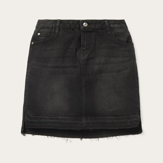 Black Denim 5-Pocket Skirt | Stetson Black