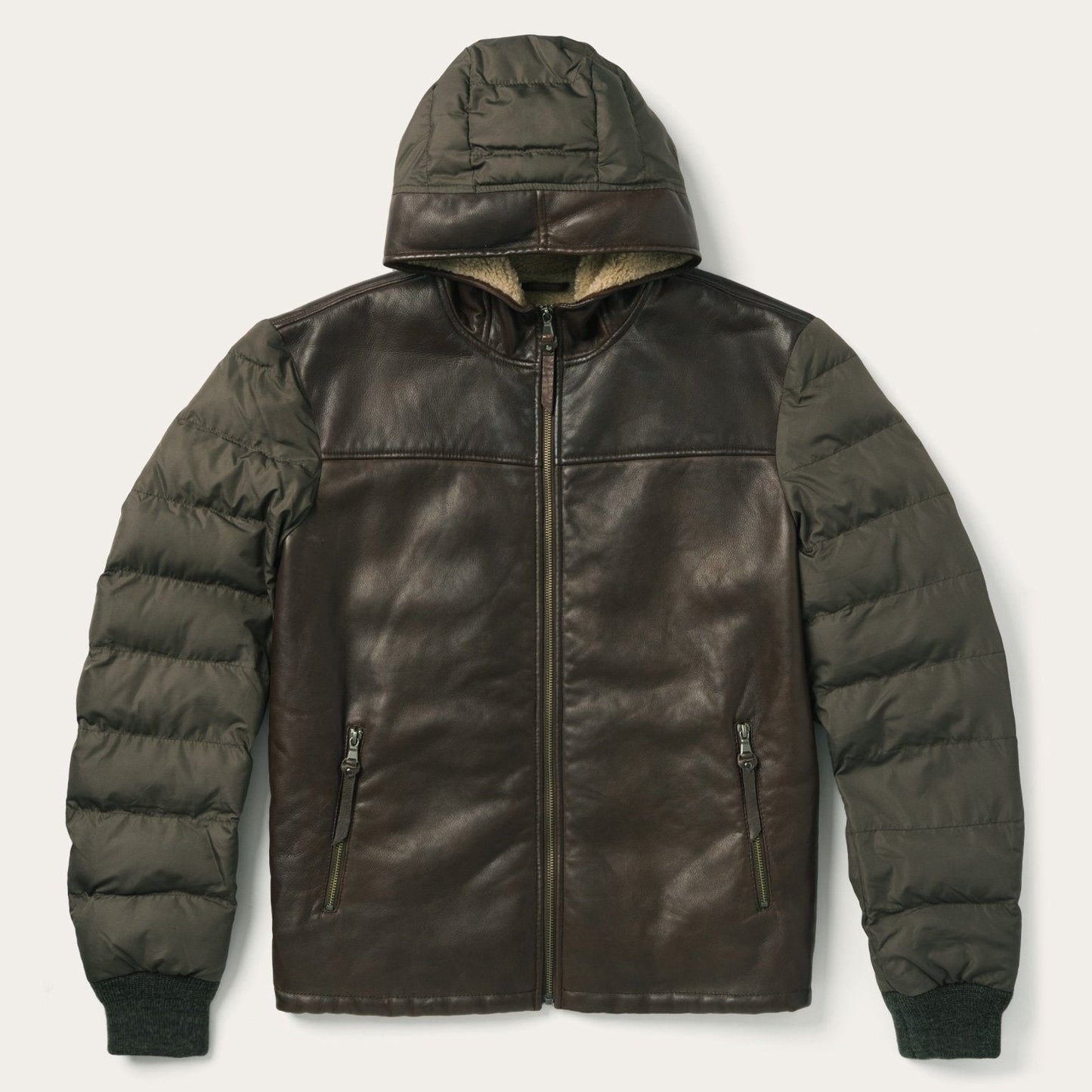 Stetson Hooded Suede Jacket | Stetson Brown