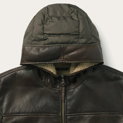 Stetson Hooded Suede Jacket | Stetson Brown