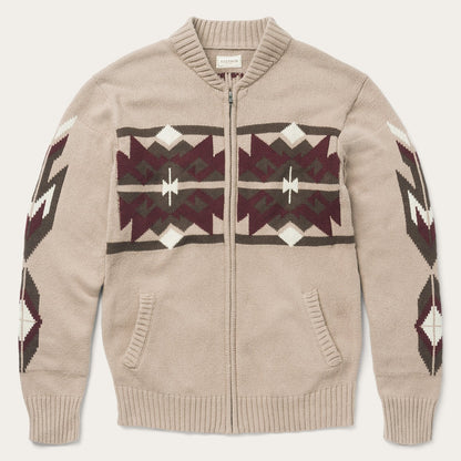 Brown Aztec Cardigan | Stetson Brown