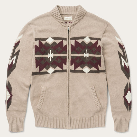 Brown Aztec Cardigan | Stetson Brown