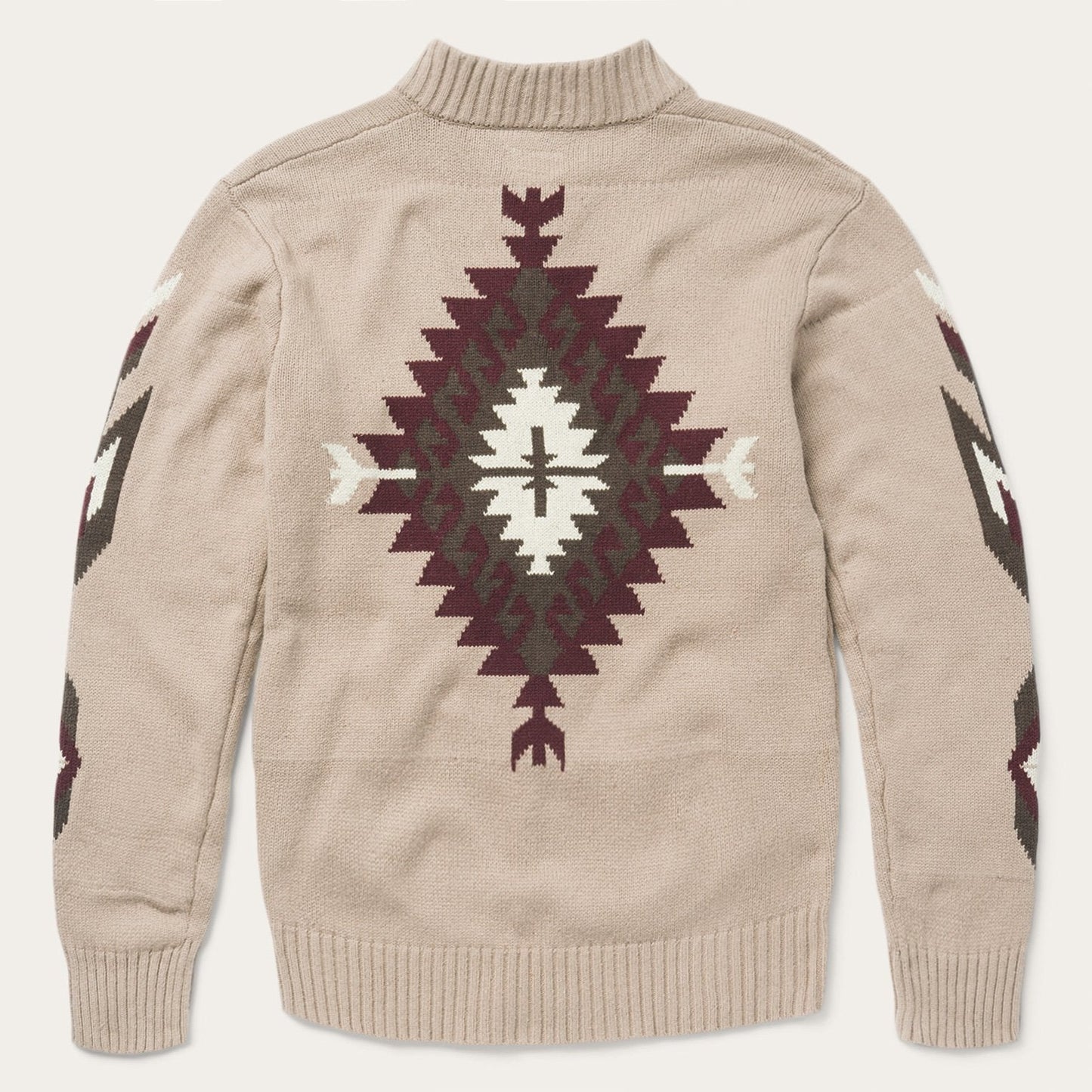 Brown Aztec Cardigan | Stetson Brown