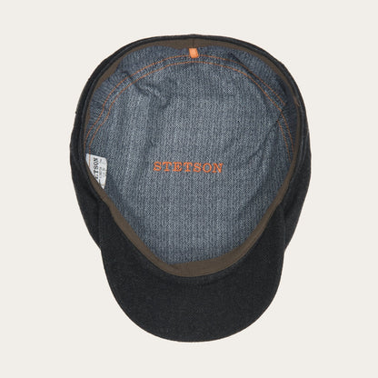 Virgin Wool & Cashmere Driver Cap | Stetson Grey
