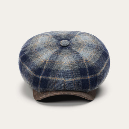 Wool Check Hatteras | Stetson Blue/Grey Check