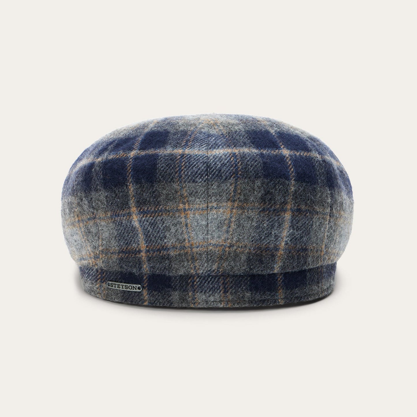 Wool Check Hatteras | Stetson Blue/Grey Check