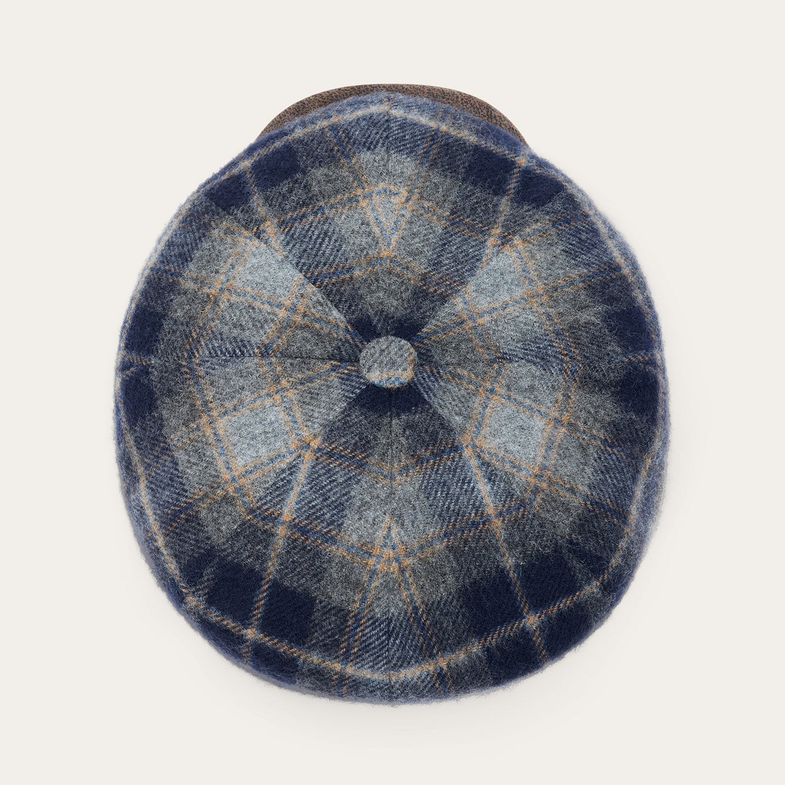 Wool Check Hatteras | Stetson Blue/Grey Check