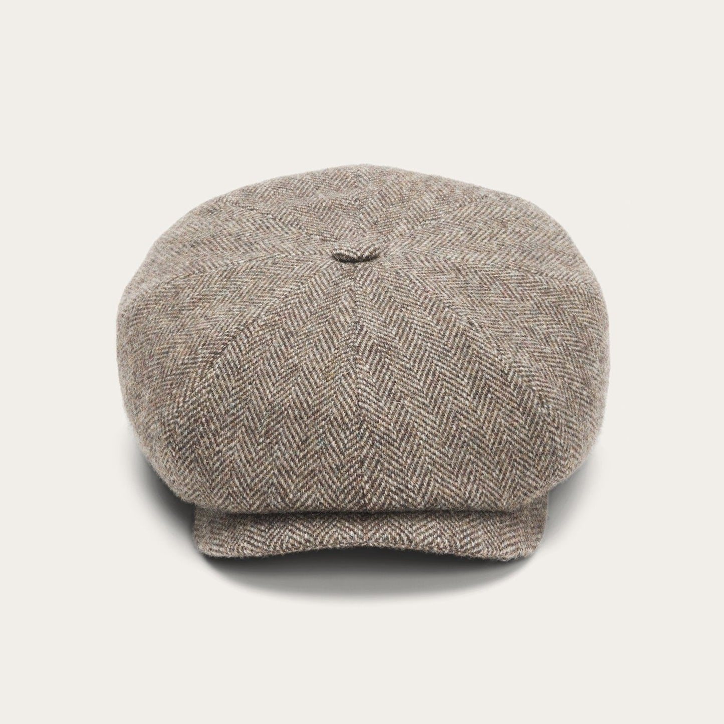Wool Herringbone Hatteras | Stetson Grey Herringbone