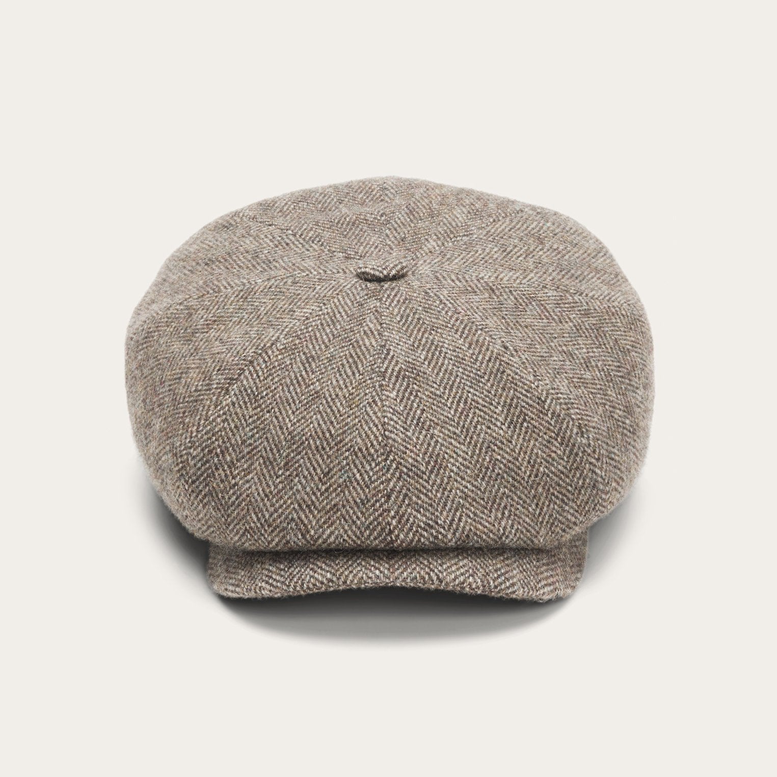 Wool Herringbone Hatteras | Stetson Grey Herringbone