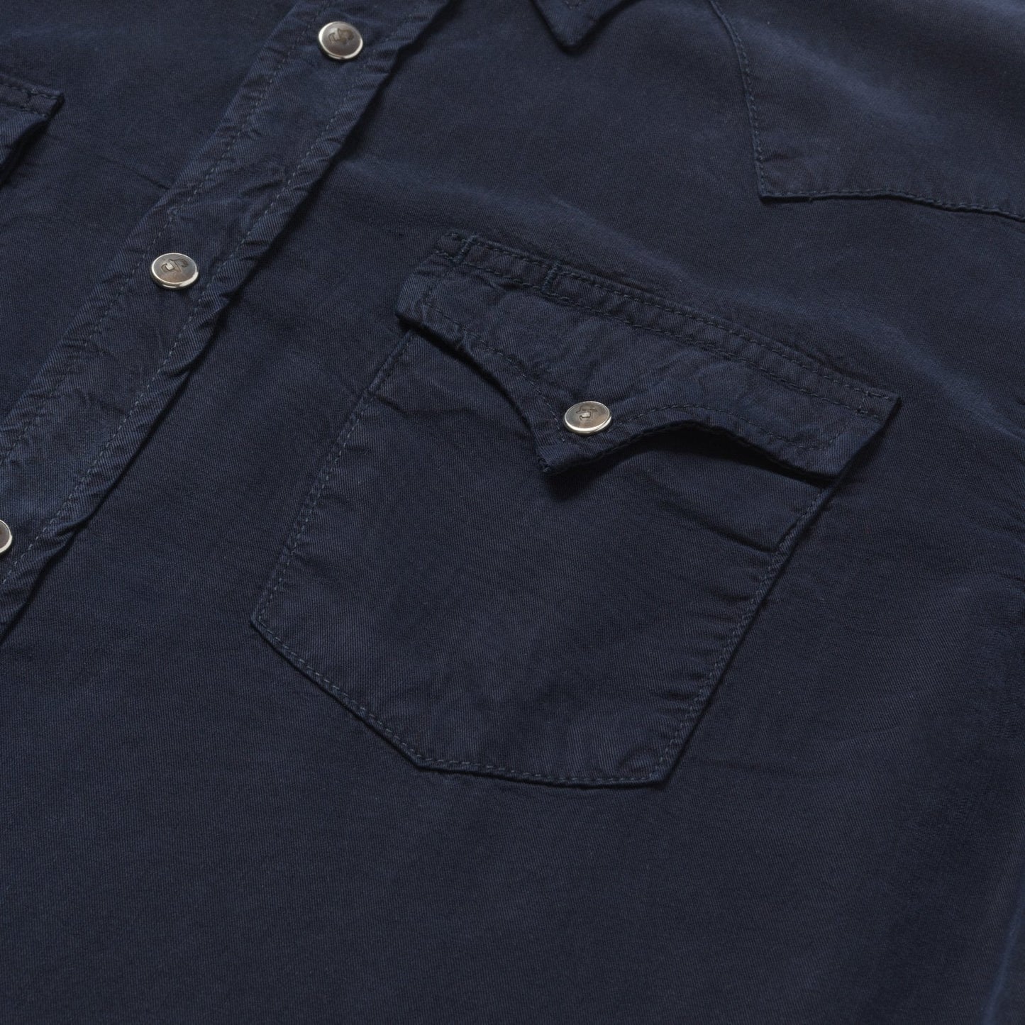 Navy Twill Shirt | Stetson Blue