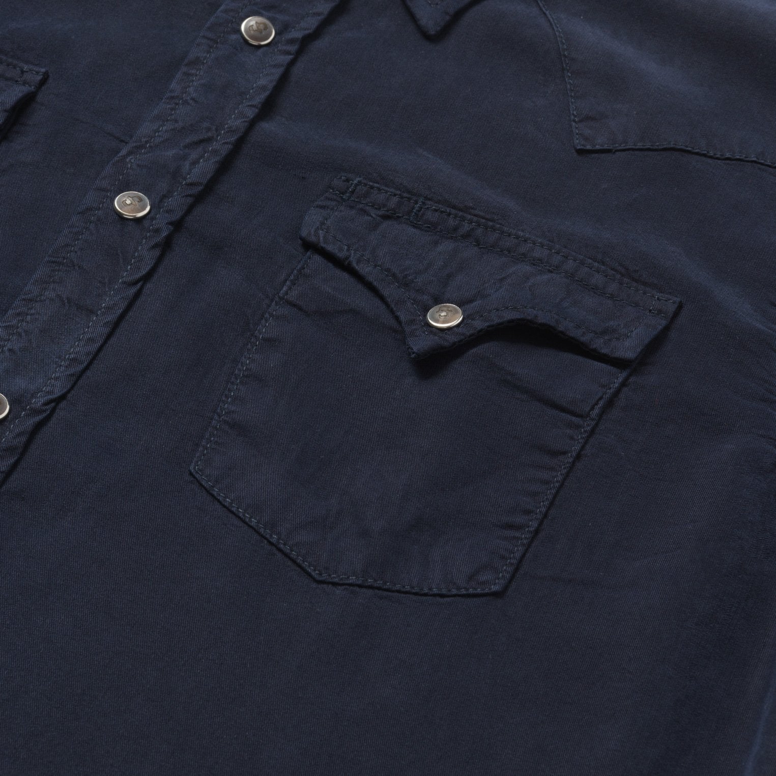 Navy Twill Shirt | Stetson Blue