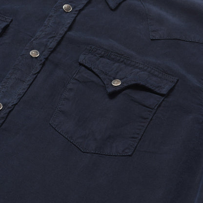 Navy Twill Shirt | Stetson Blue