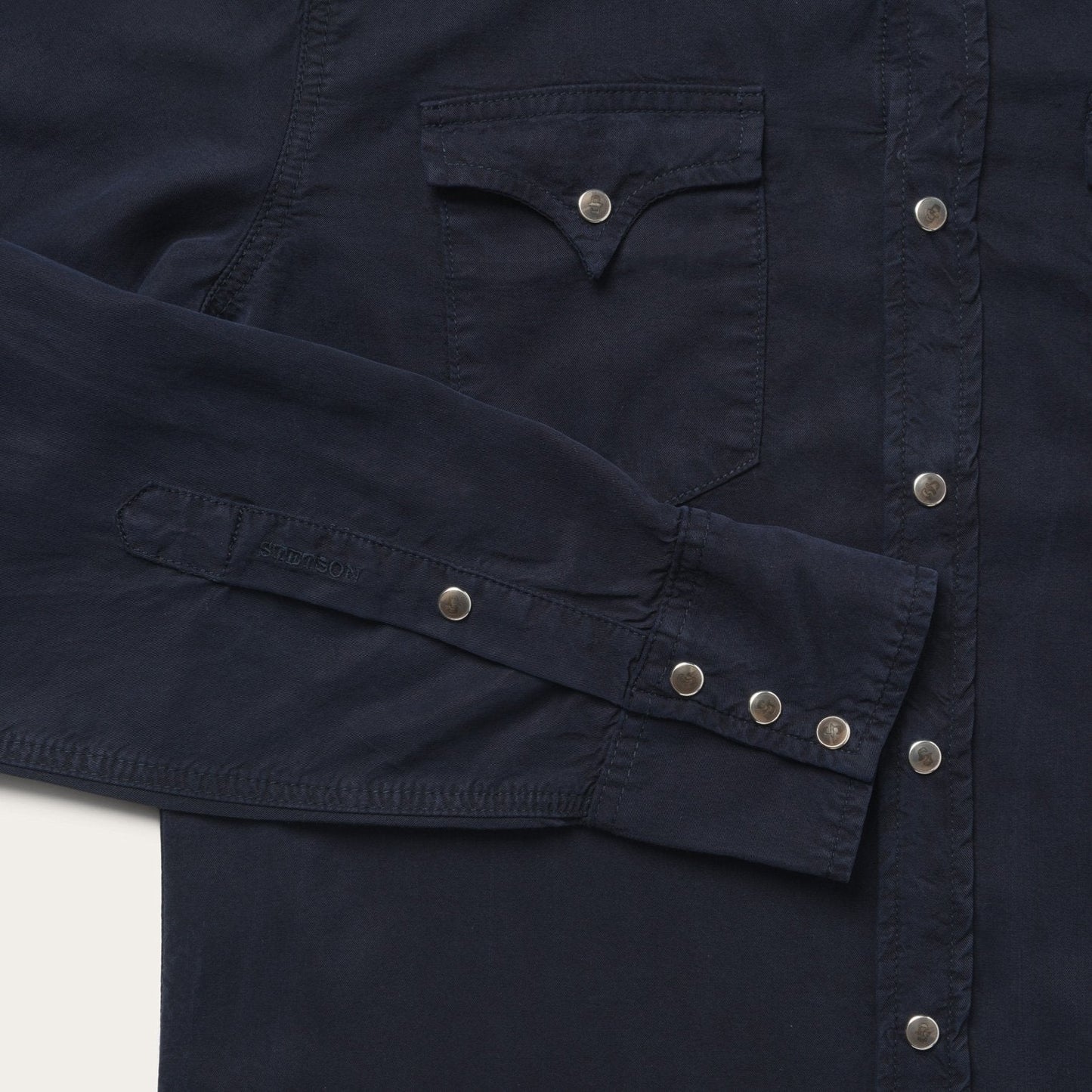 Navy Twill Shirt | Stetson Blue