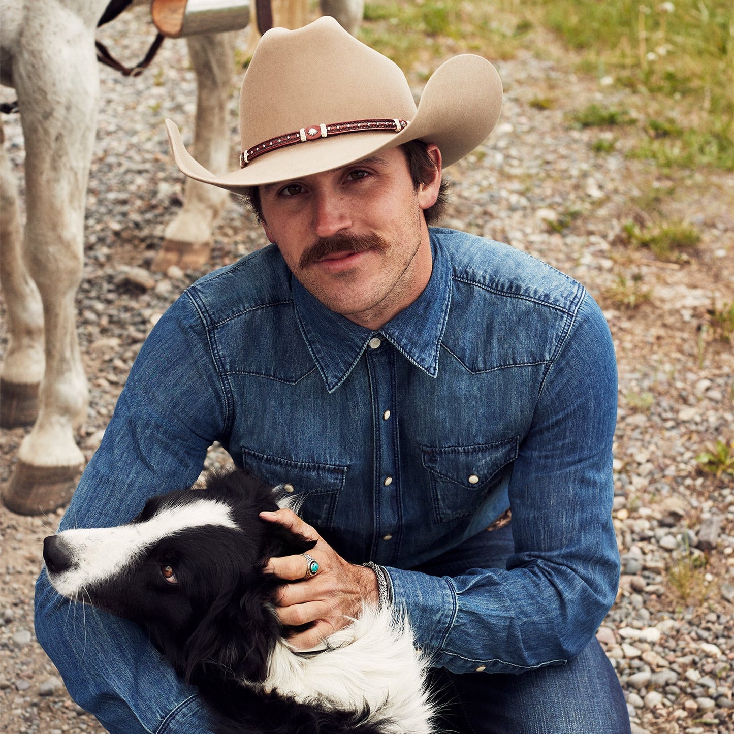 Medium Blue Denim Shirt | Stetson Blue