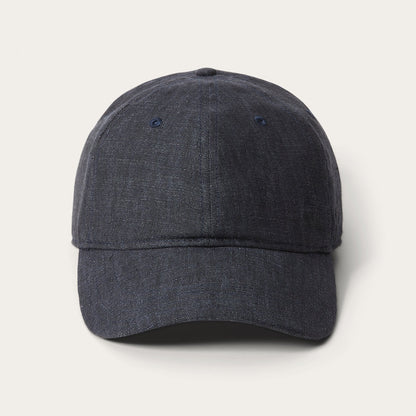 Linen Baseball Cap | Stetson Dark Grey