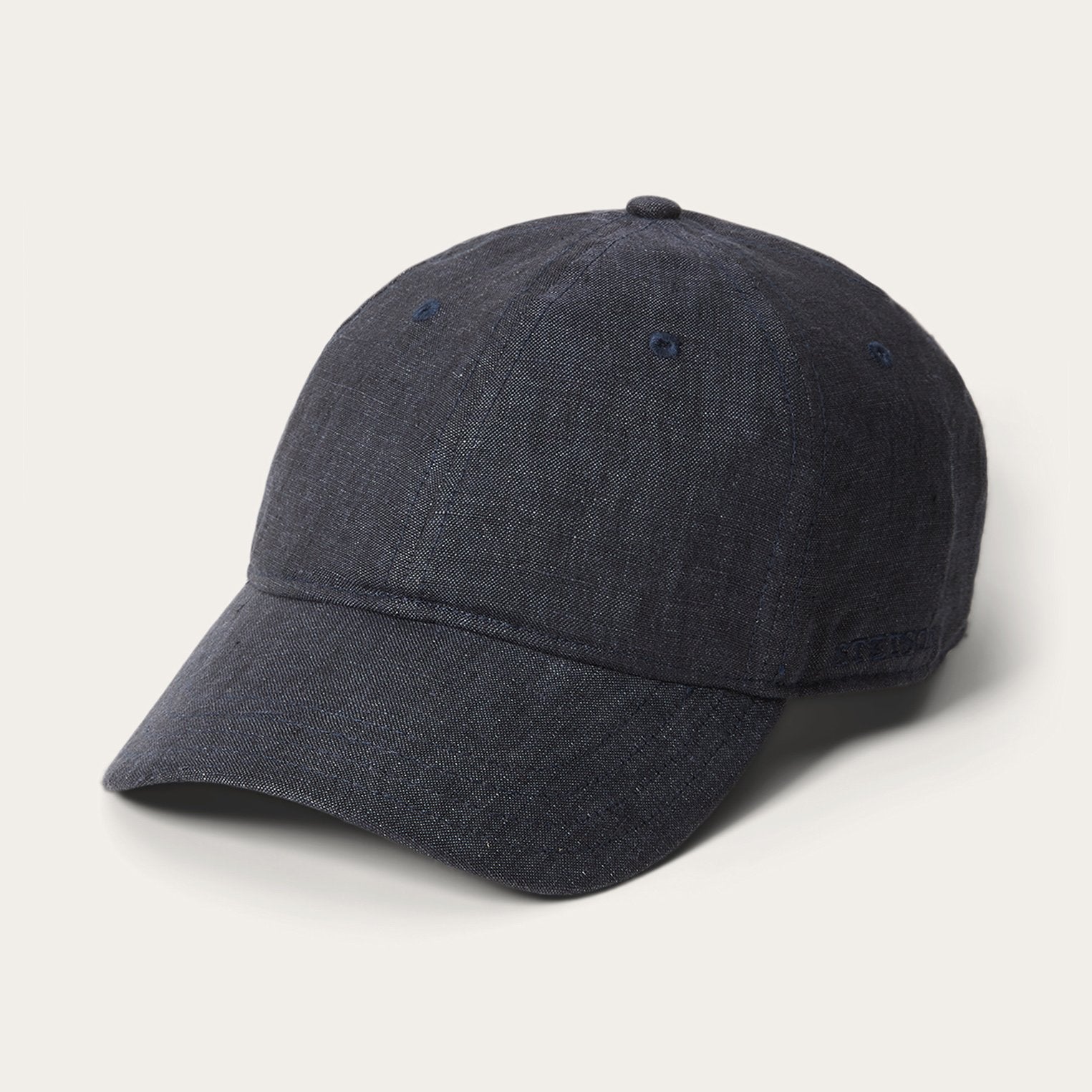 Linen Baseball Cap | Stetson Dark Grey