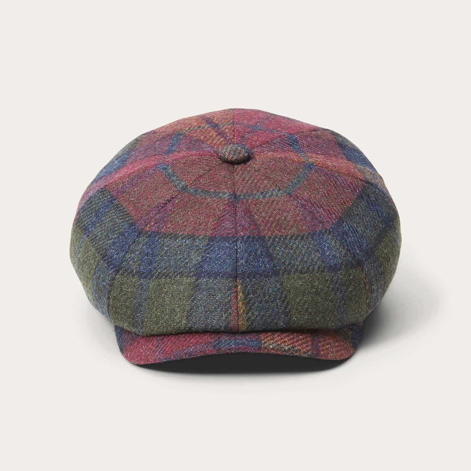 Hatteras Virgin Wool | Stetson Wine/Green/Blue Check