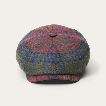 Hatteras Virgin Wool | Stetson Wine/Green/Blue Check