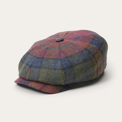Hatteras Virgin Wool | Stetson Wine/Green/Blue Check