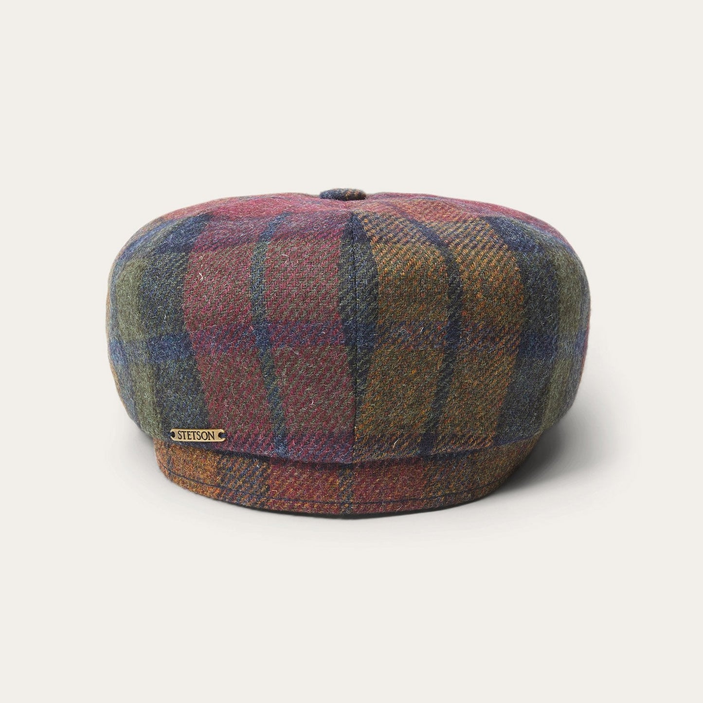 Hatteras Virgin Wool | Stetson Wine/Green/Blue Check