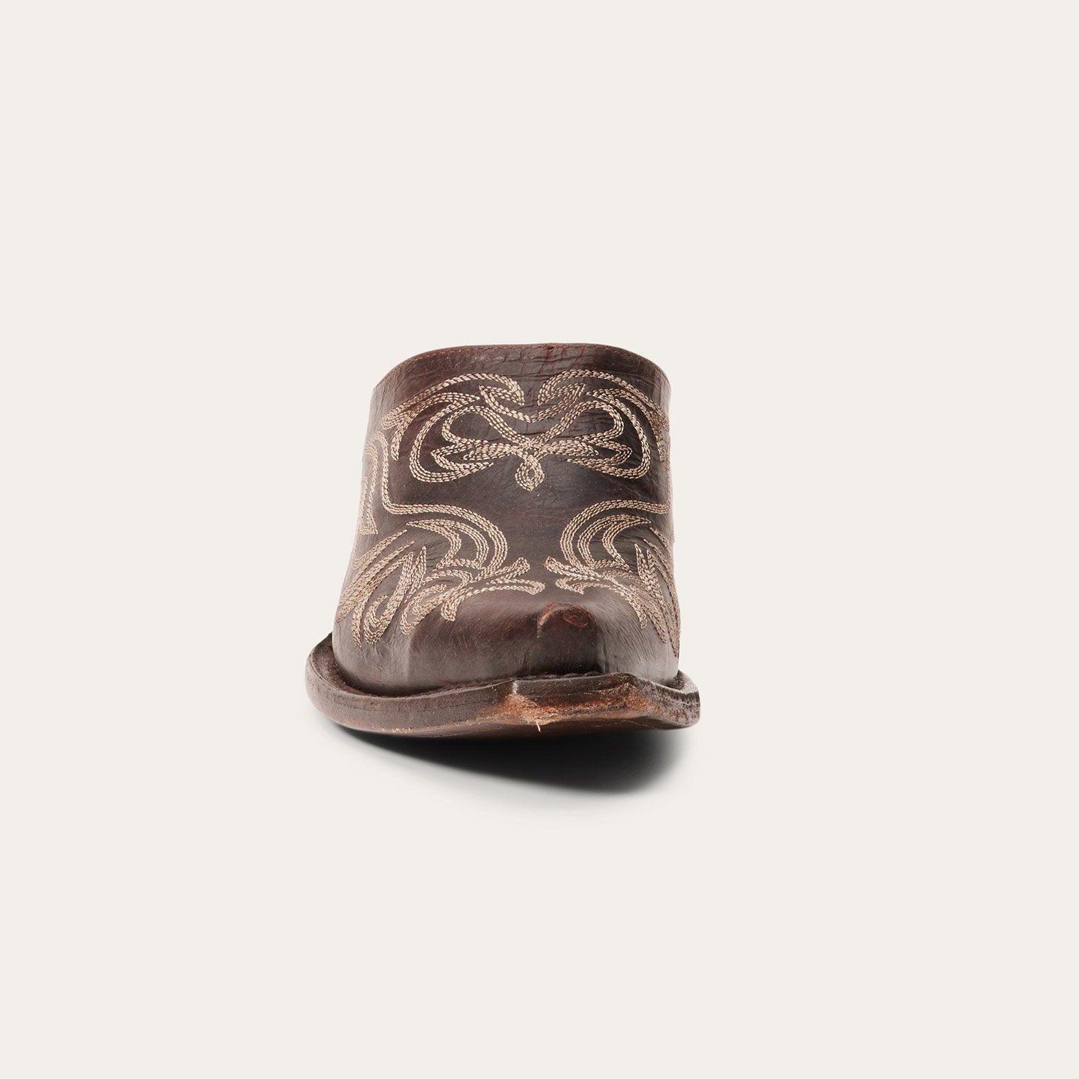 Adley Vintage Finished Leather Mules | Stetson Brown