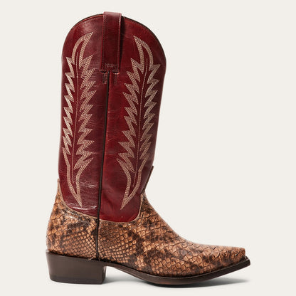 Ember Python Snip Toe Boot | Stetson Red