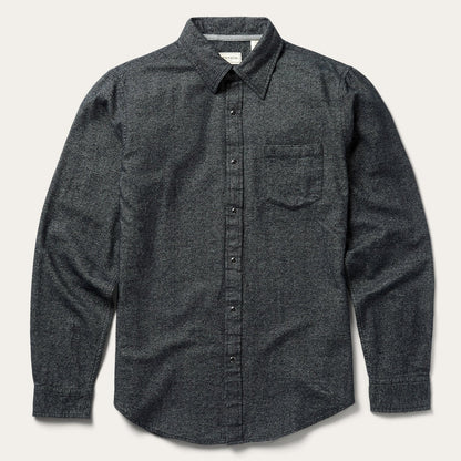 Brushed Twill Western Shirt | Stetson Black
