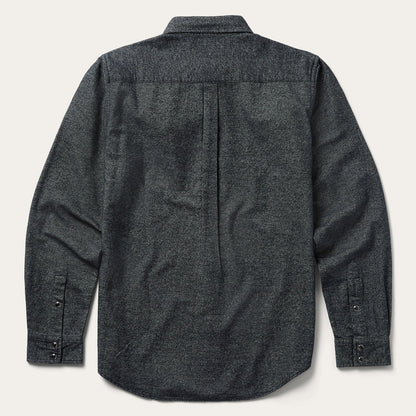 Brushed Twill Western Shirt | Stetson Black