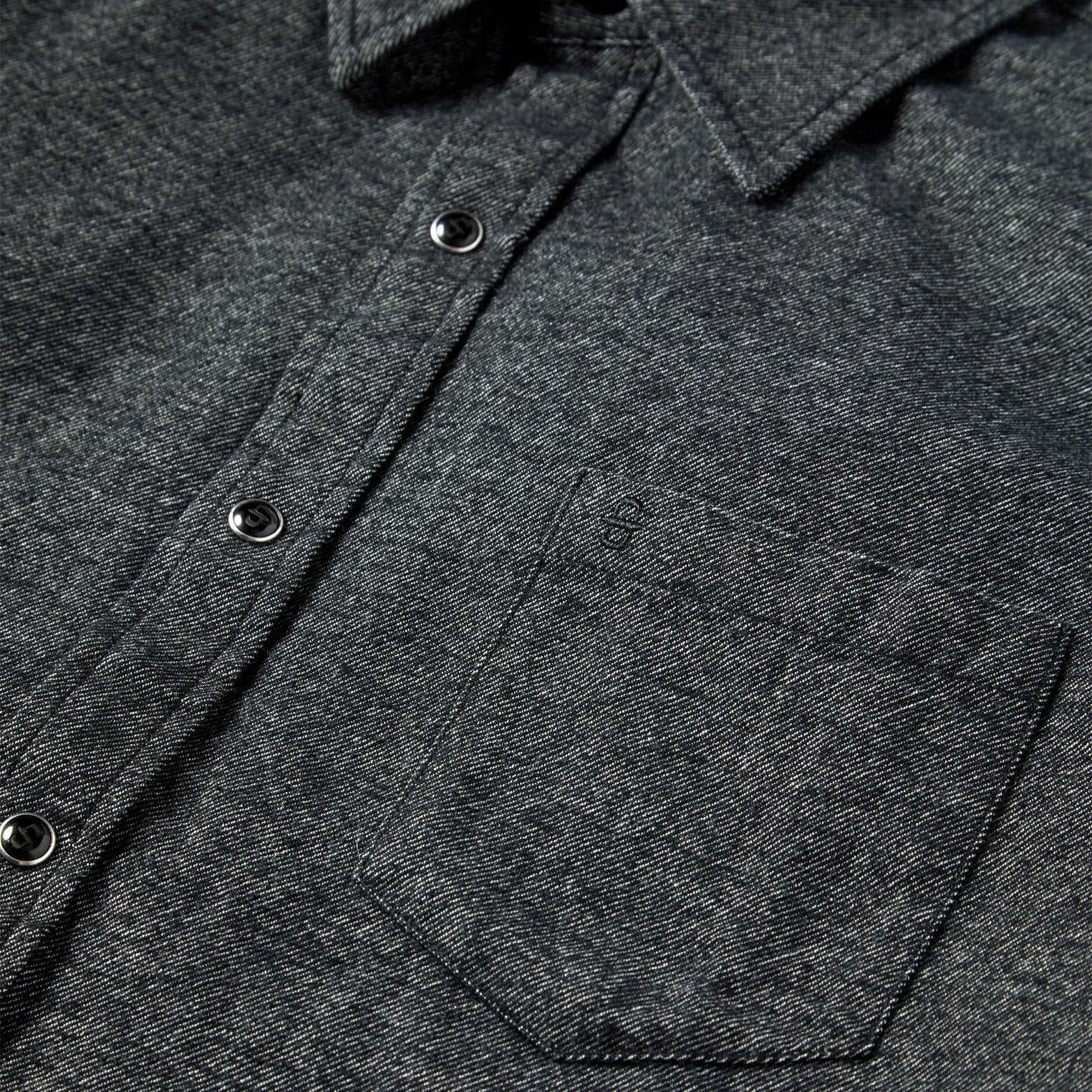 Brushed Twill Western Shirt | Stetson Black