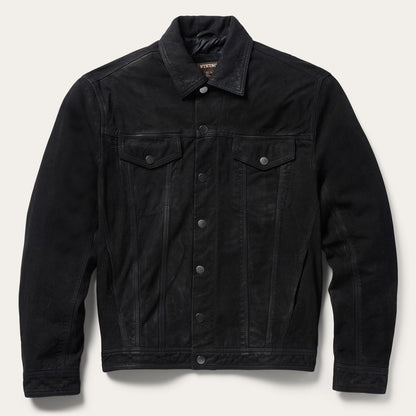 Leather Jean Jacket | Stetson Black