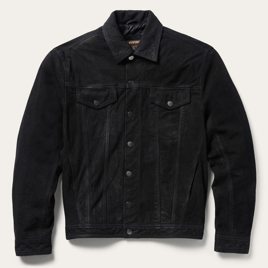 Leather Jean Jacket | Stetson Black