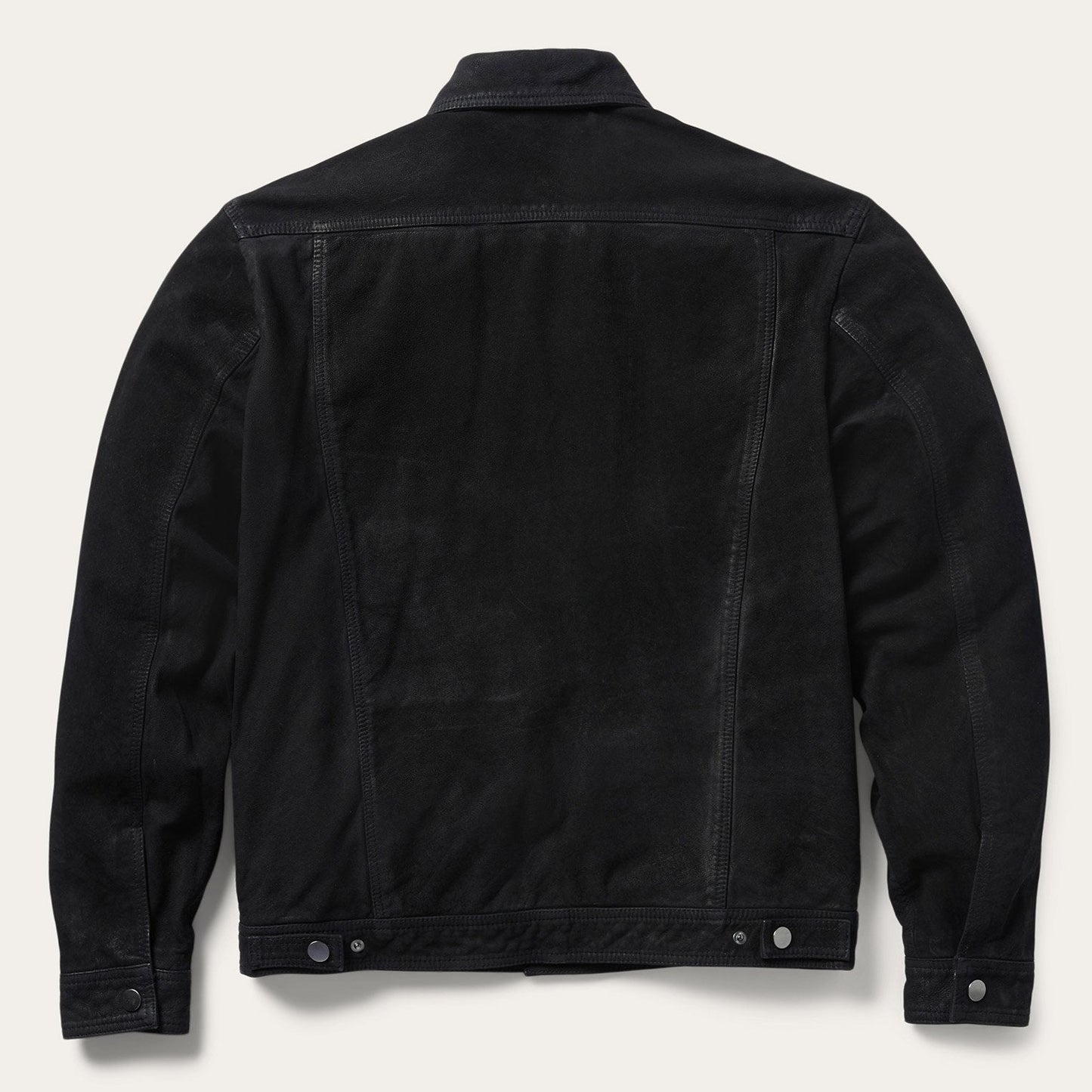 Leather Jean Jacket | Stetson Black