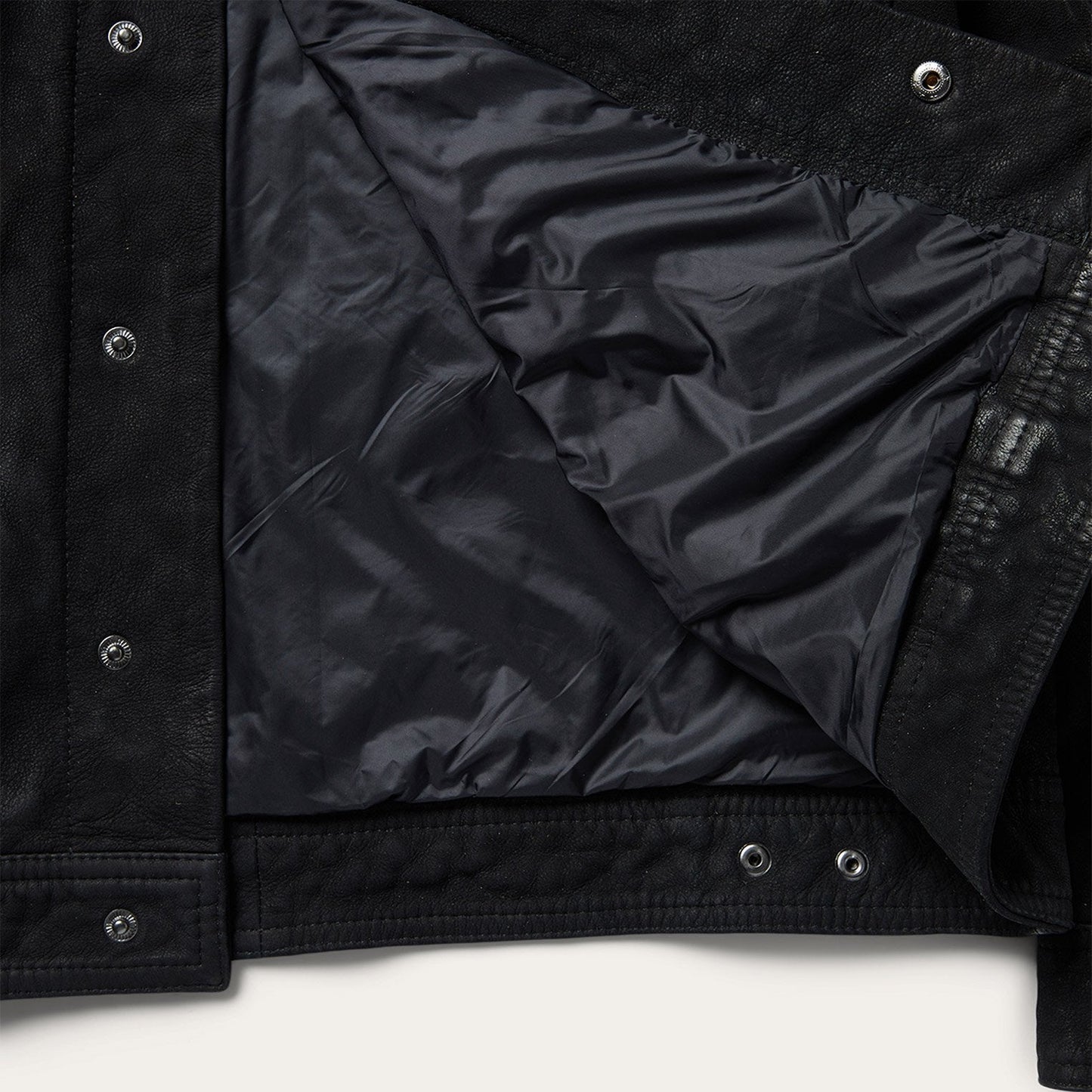 Leather Jean Jacket | Stetson Black