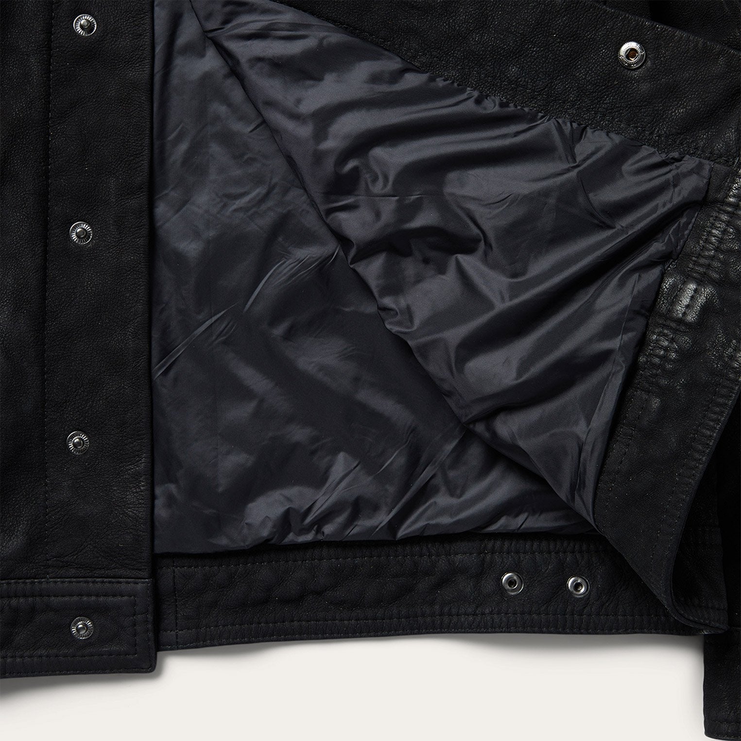Leather Jean Jacket | Stetson Black