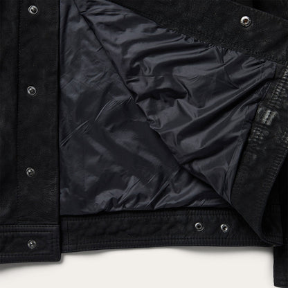 Leather Jean Jacket | Stetson Black