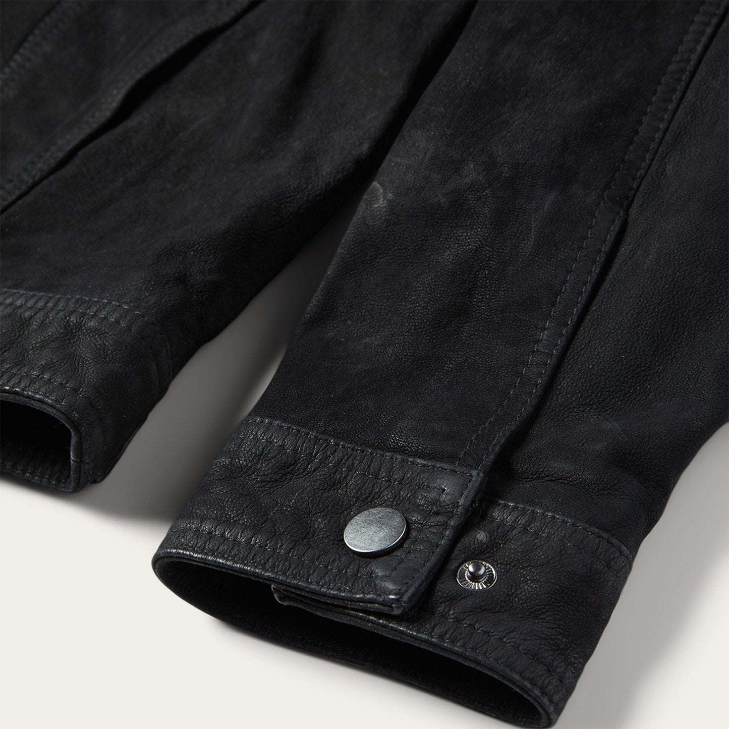 Leather Jean Jacket | Stetson Black