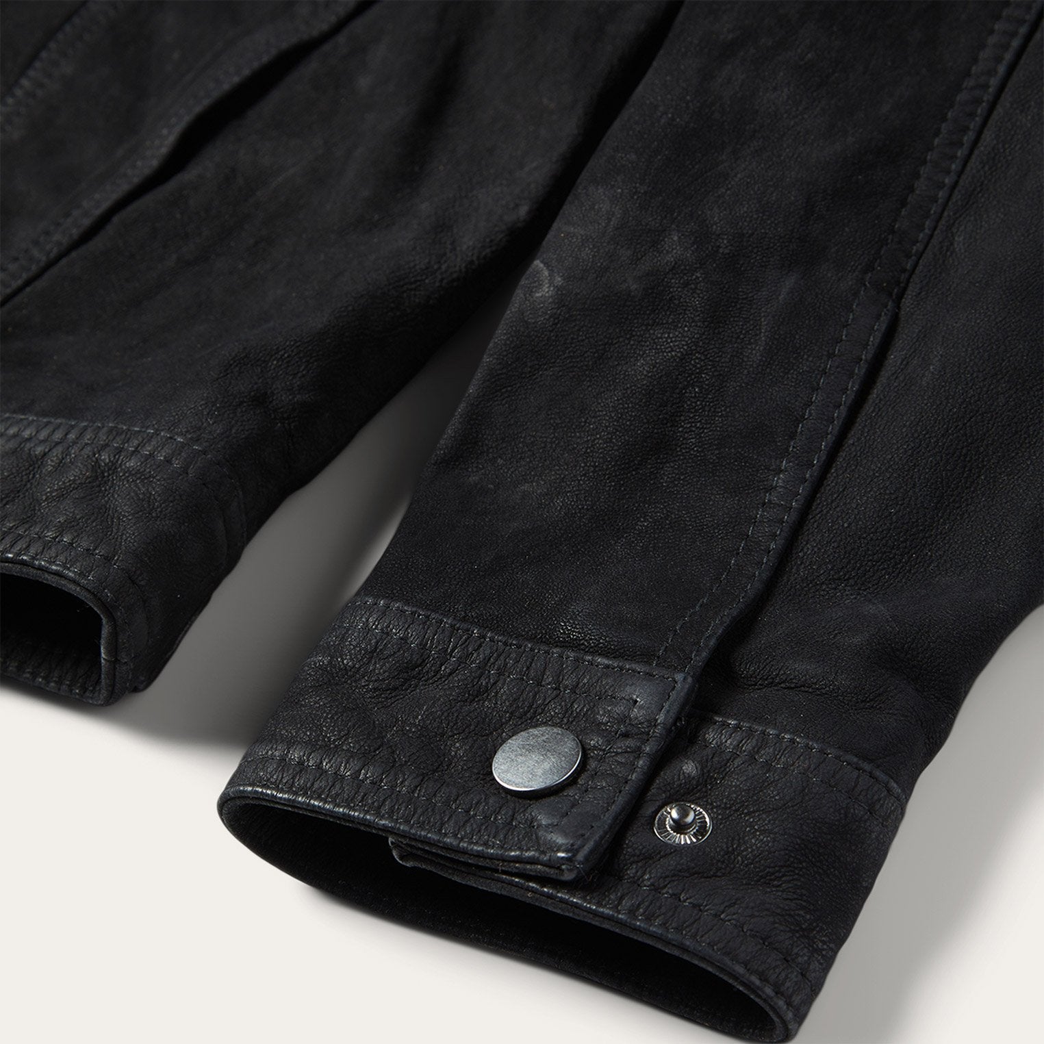 Leather Jean Jacket | Stetson Black